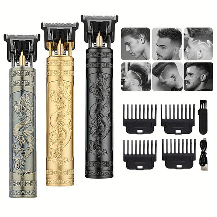 T9 Mini Barber Clipper – Compact, Travel-Friendly, Dragon Design"