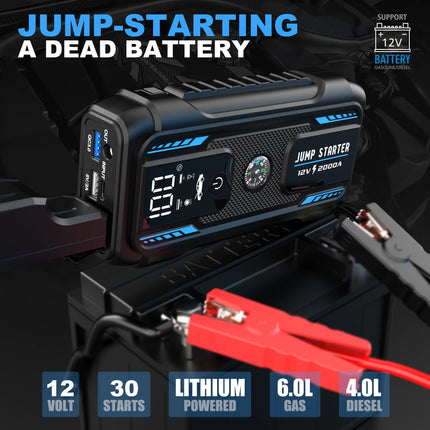 Car Starting Device 2000A Starting Device Petrol Diesel Car