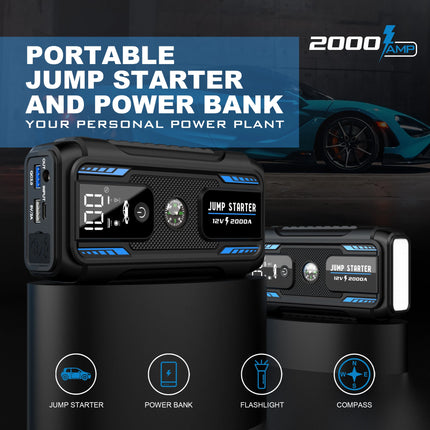 Car Starting Device 2000A Starting Device Petrol Diesel Car