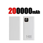white 200000mAh / Above 100000mAh