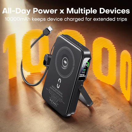 QOOVI Qi2 10000mAh Wireless Power Bank PD20W Fast Charging