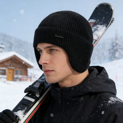 Men’s Fleece-Lined Earflap Beanie