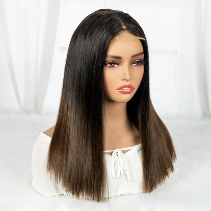 Perruque cheveux humains vietnamiens – 16A double drawn, HD Lace