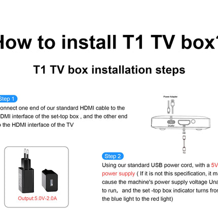 T1 – TV Box Android 13, Wi-Fi Double Bande, BT, Google Assistant, Netflix, 2GB+16GB
