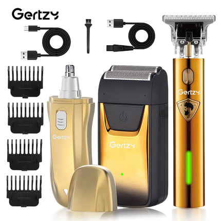 3 in 1 Men's USB charging electric foil shaver