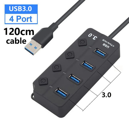 USB 3.0 Hub 7 Ports 5Gbps with Power Switch