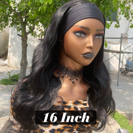 Perruque bandeau Body Wave – Cheveux humains brésiliens Remy 180 %