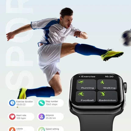 DIBELLAY i10 GPS Smartwatch – Series 10, Bluetooth Call, Heart Rate & Blood Pressure, Android/iOS, Unisex