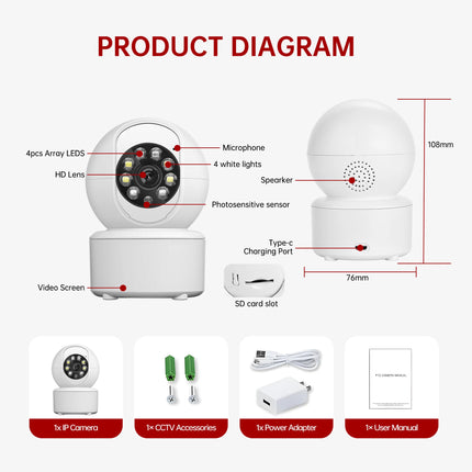 3MP WIFI Smart Camera Security