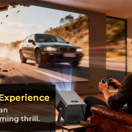 LynCast X7 Projector 1080P, 8K Decoding, Android 14, WiFi 6, Auto Focus