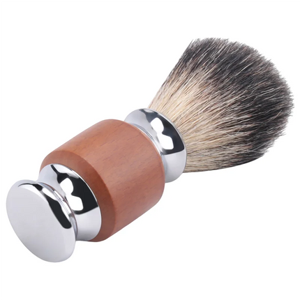 1Pcs Pure Badger Hair Beard Brush Men's