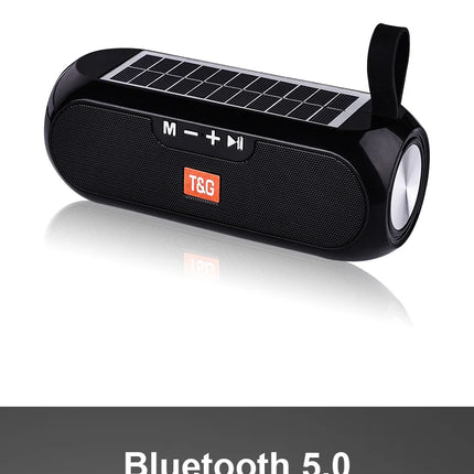 Solar FM Radio Bluetooth Speaker – Portable HiFi Bass