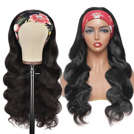 Perruque bandeau Body Wave – Cheveux humains brésiliens Remy 180 %