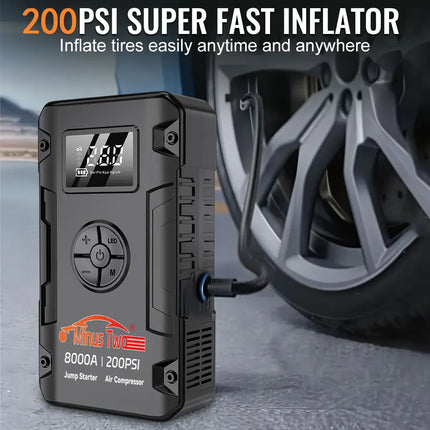 Wireless Car Jump Starter & Portable Power Bank
