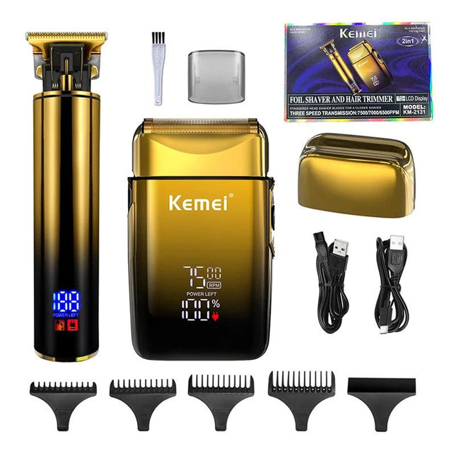 Kemei 2 in 1 Professional Electric Hair Clipper