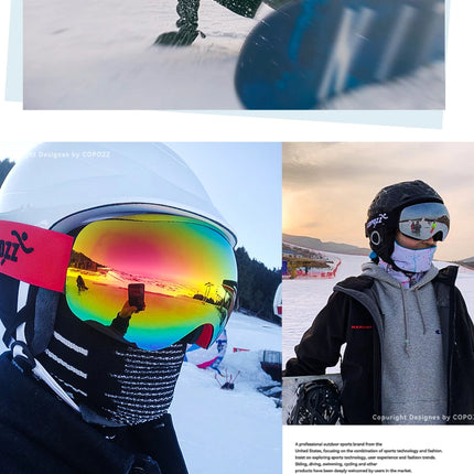 Frameless Anti-Fog Ski Goggles UV400 for Men & Women