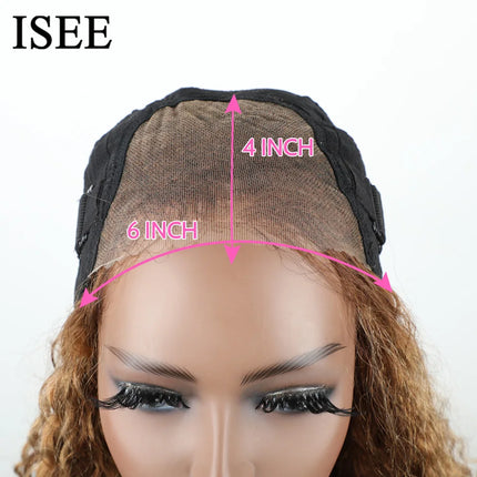 Glueless Ombre Deep Wave Wig – 6x4 HD Lace, Human Hair