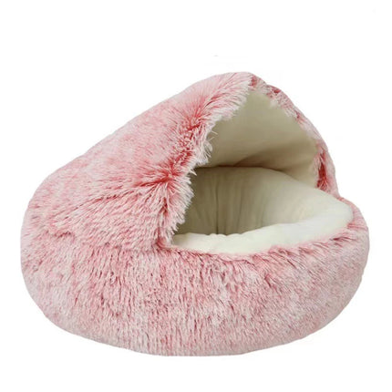Plush Cat & Dog Bed with Cover