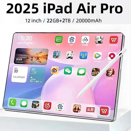 2025 Pad Air Pro 12" Android 14 Tablet – 22GB RAM, 2TB ROM