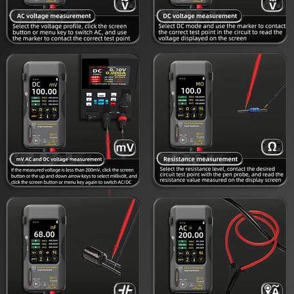 DIBELLAY BSIDE SH9/SH7 Thermal Imager & Multimeter 2-in-1 (320×320, 20000 Counts) – Auto & Heating