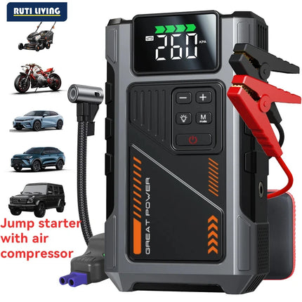 3000A Car Jump Starter with Air Compressor