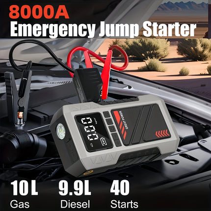 2-in-1 Car Battery Booster & Air Compressor