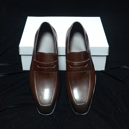 High Quality Mens Dress Shoes Brown Black Moccasins