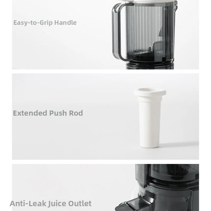 304 Stainless Steel Slow Juicer – Fresh Juice, Easy Clean & Automatic Extraction