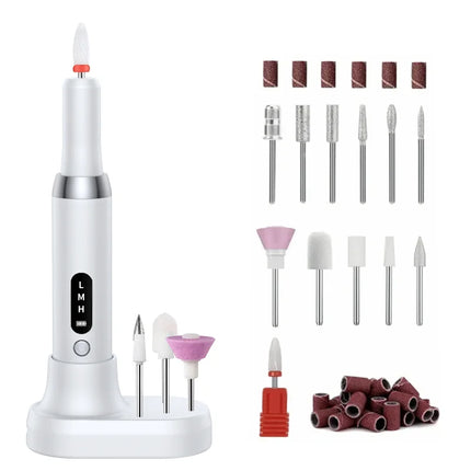 Polisseur d’ongles électrique – Embouts pro pour ponçage & polissage