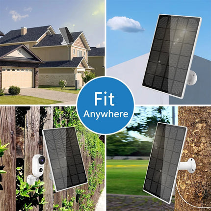 Tuya 9000mAh Rechargeable Battery Solar WiFi Security Camera with Siren Alarm