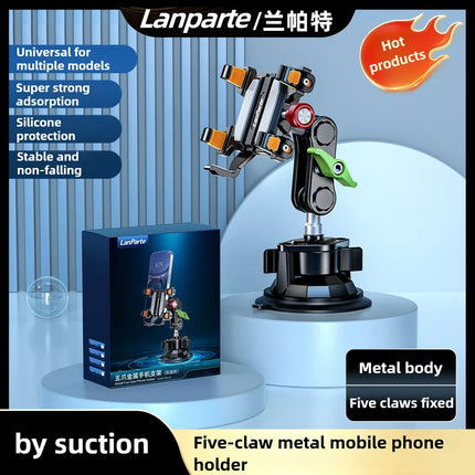 DIBELLAY LanParte – Support Téléphone Voiture 360° à Ventouse Métallique