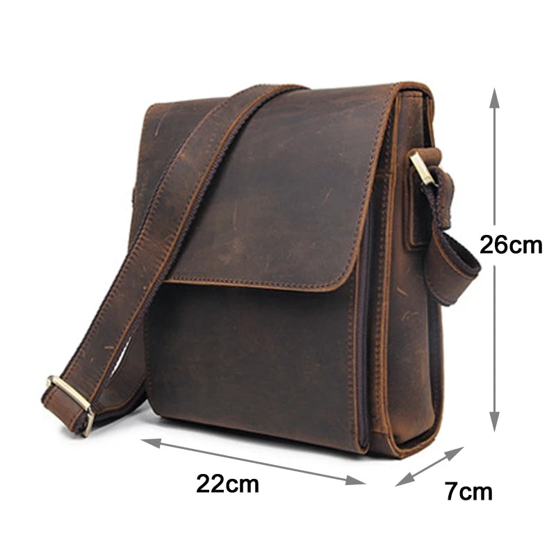 Vintage Fashion Genuine Leather Men
