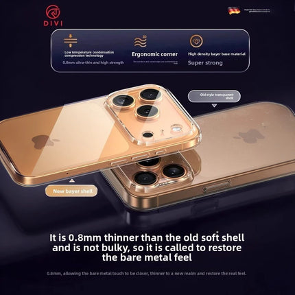 Dibellay DIVI Soft Clear TPU Case – Shockproof Silicone for iPhone 11–17