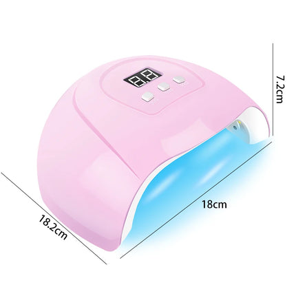 Gel Nail Polish Kit with UV Lamp & Electric Nail Drill – Complete Manicure Set