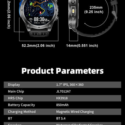 T-RX4 Ultra GPS Smart Watch