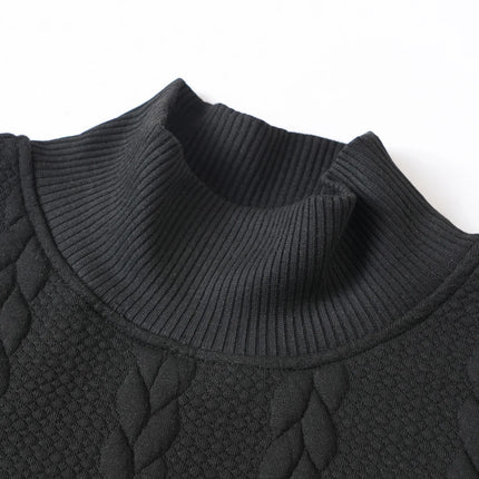Men’s Jacquard Turtleneck Sweater