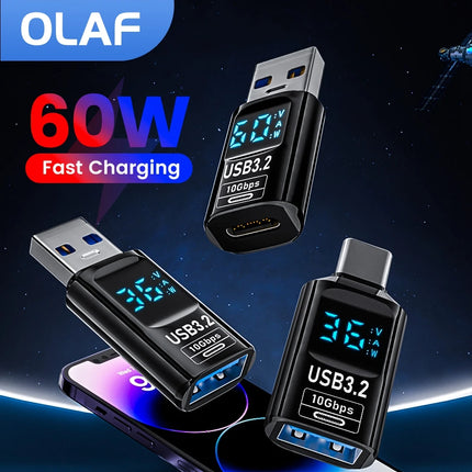USB 3.2 Adapter 10Gbps – Fast Charging & Data Transfer (USB-C to USB)