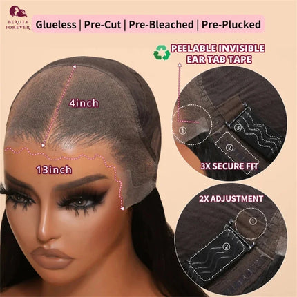 Beautyforever Water Wave Wig – 7x5 HD Lace, Glueless