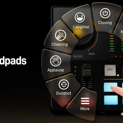 DIBELLAY MaonoCaster AME2 Gen2 Audio Mixer – Dual XLR Inputs, Podcast & Guitar Ready