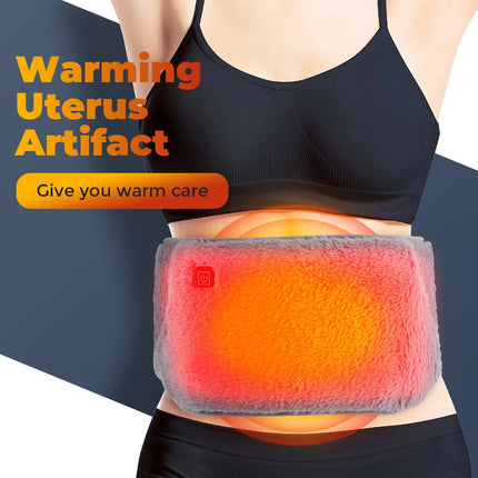 USB Rechargeable Hand & Waist Warmer – Soft Velvet, 3 Heat Levels”