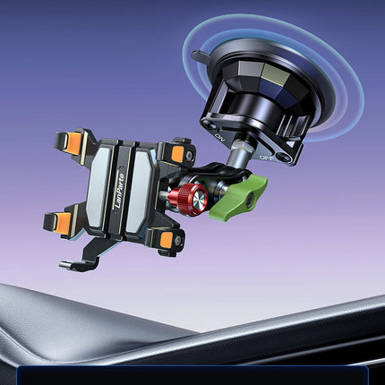 DIBELLAY LanParte – Support Téléphone Voiture 360° à Ventouse Métallique