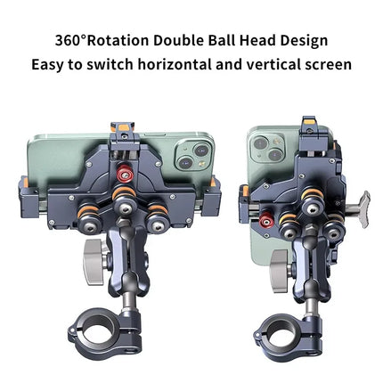 DIBELLAY LanParte – Support Téléphone Vélo & Moto avec Absorbeur de Chocs