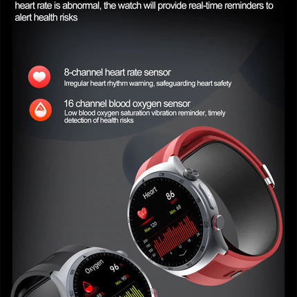 Watches Air Pump Airbag Accurate Measure Smart Watch Men Micro Physical Examination BloodPressure Sport SmartWatch