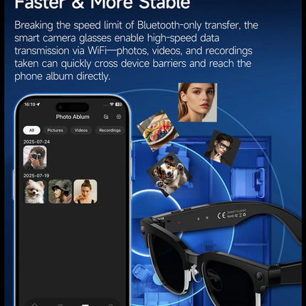 4K AI Smart Glasses with Translation
