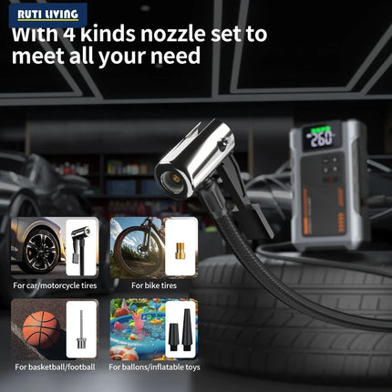 3000A Car Jump Starter with Air Compressor