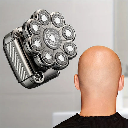 Men's multifunctional trimming set, USB portable charging bald shaver