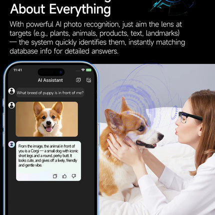 4K AI Smart Glasses with Translation