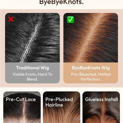 Water Wave Highlight Wig – Bye Bye Knots 3.0, Human Hair