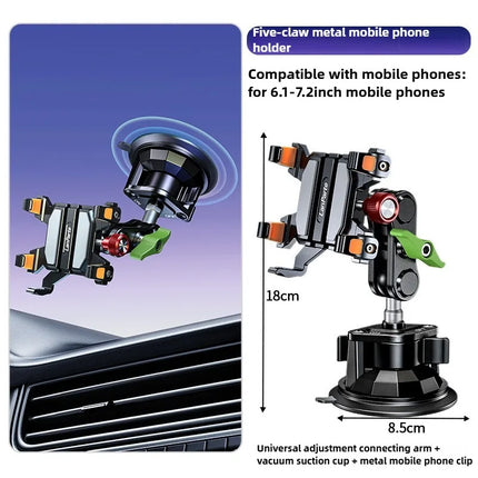 DIBELLAY LanParte – Support Téléphone Voiture 360° à Ventouse Métallique