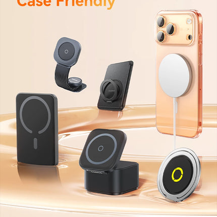 DIBELLAY Magnetic Clear Case for iPhone 17/16/15/14/13 Pro Max (MagSafe Compatible)